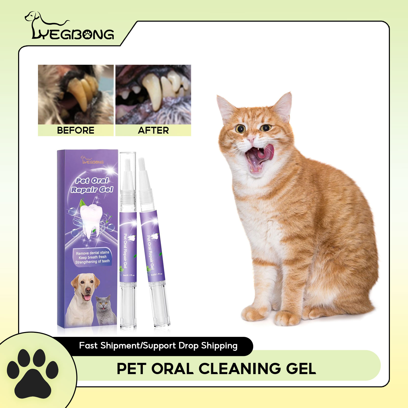 Teeth Whitening Groupon - Pet Oral Repair Gel Puppy Tartar