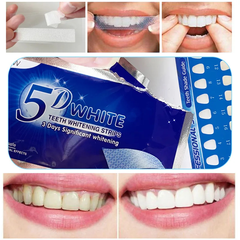 Teeth Whitening Groupon - 1-12pcs 5D Whitening Teeth Stickers White