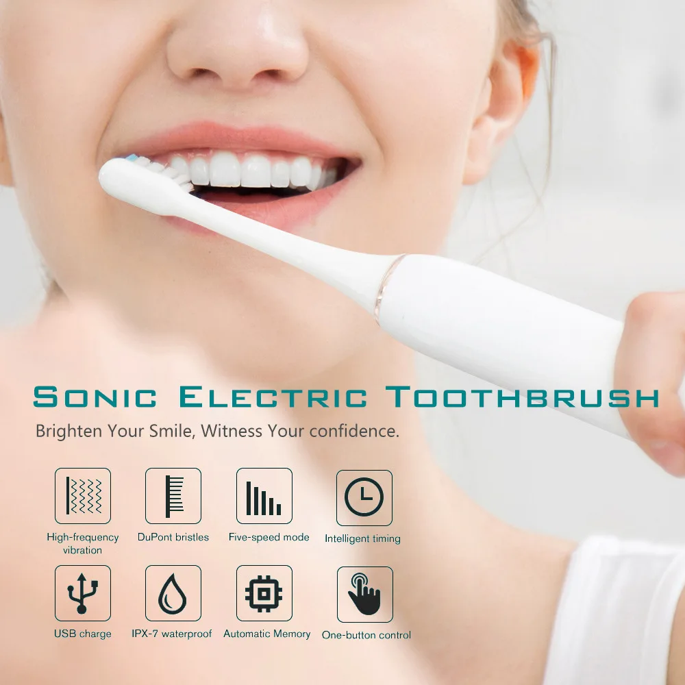 Sonic Electric Toothbrush Smar - огляд і ціна Teeth Whitening Or Tooth Whitening