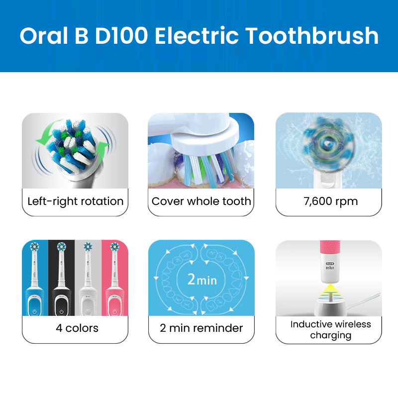 Oral B D100 2D Vitality Electr - огляд і ціна Teeth Whitening Or Tooth Whitening