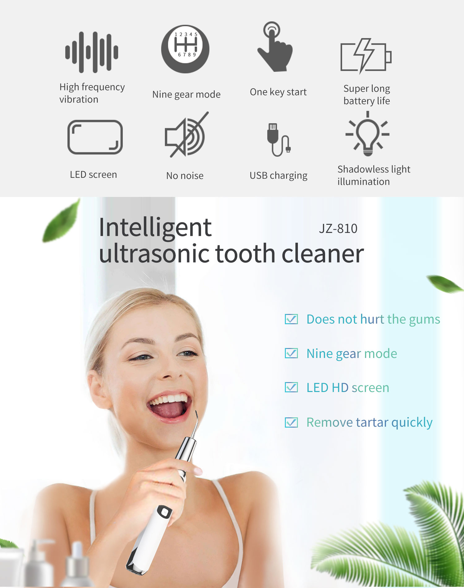 Electric Sonic Dental Calculus - огляд і ціна Teeth Whitening Or Tooth Whitening