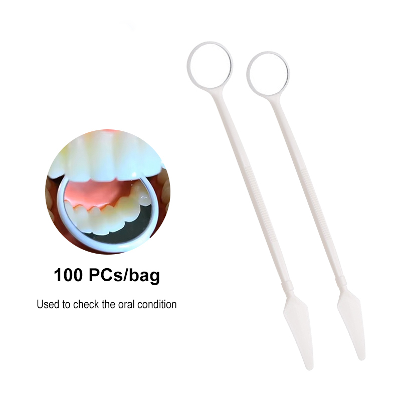 100Pcs/bag Dental Oral Mirror  - огляд і ціна Teeth Whitening For Photos