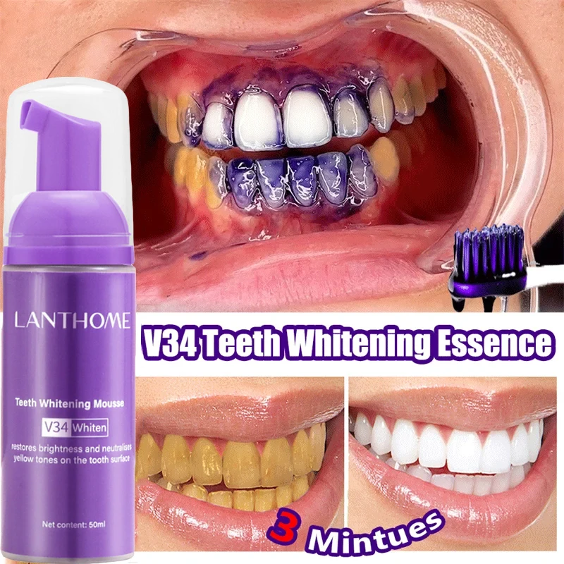 V34 Teeth Whitening Mousse Too - огляд і ціна Teeth Whitening Xylitol