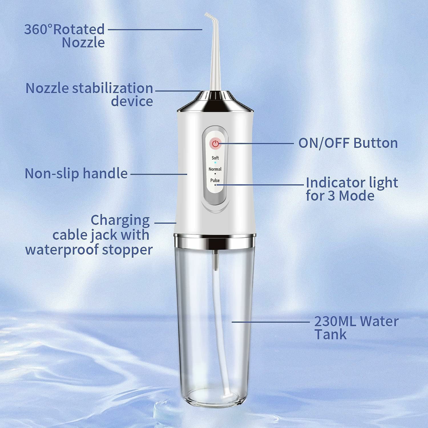 Dental Irrigator Water Flosser - огляд і ціна Water Flosser Cordless
