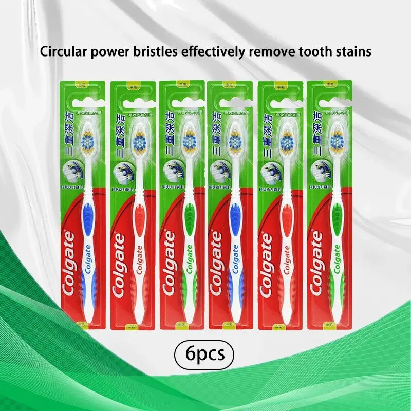 Clogate 6pcs Adult Soft Bristl - огляд і ціна Colgate Whitening Teeth